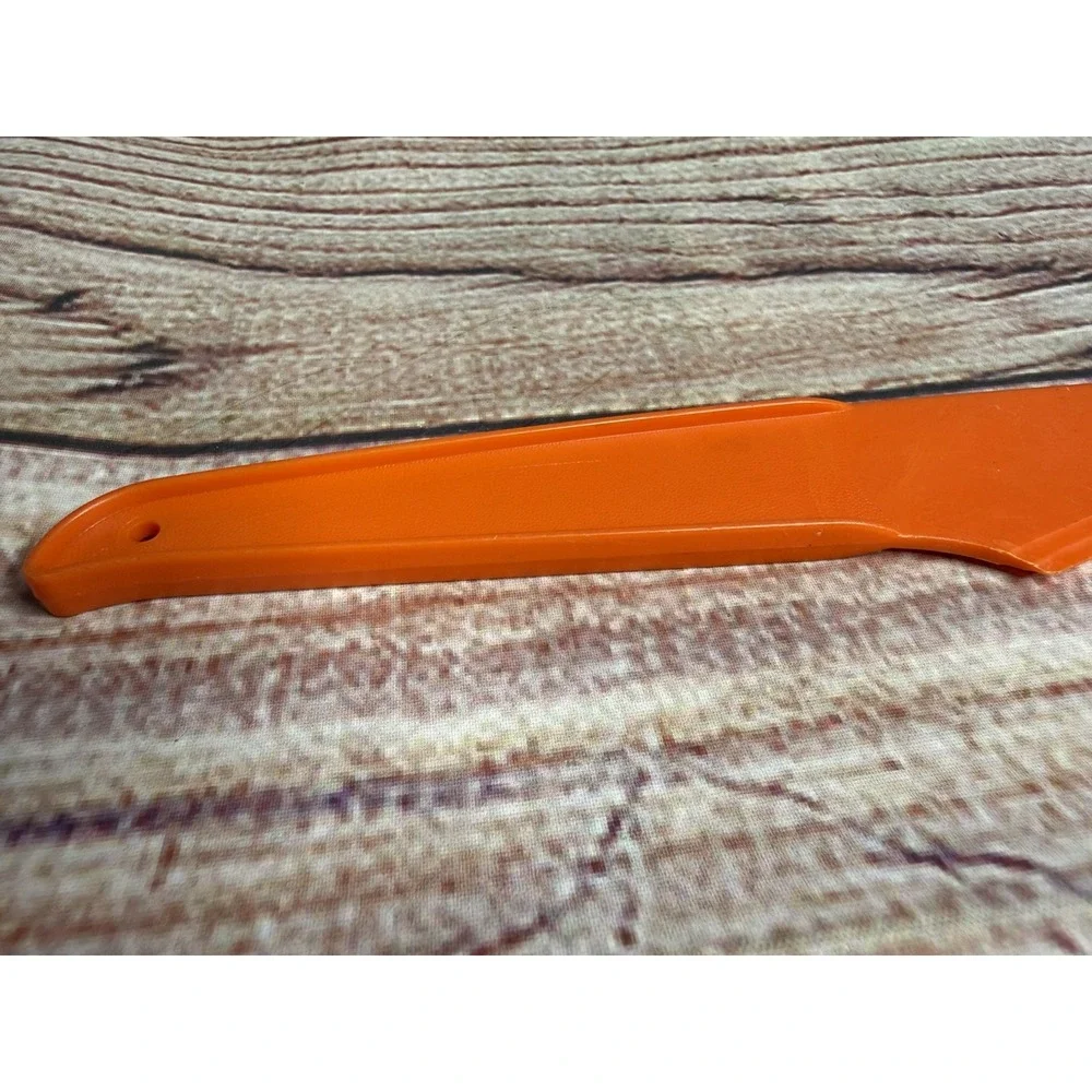 Vintage Tupperware Cheese Knife Cutter Slicer Spreader Orange #1223-3